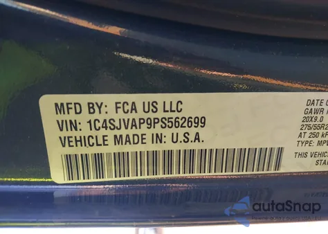 2023 Jeep Wagoneer Series I 4X4 from USA, damaged, VIN 1C4SJVAP9PS562699